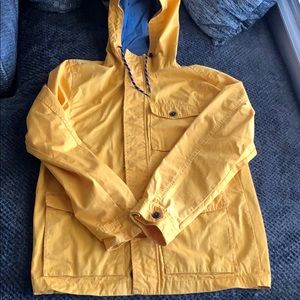 Men’s sunflower yellow, size Medium rain coat